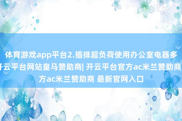 体育游戏app平台2.插排超负荷使用办公室电器多为插排供电-开云平台网站皇马赞助商| 开云平台官方ac米兰赞助商 最新官网入口